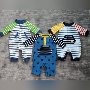 GAP infant boy romper set of 3